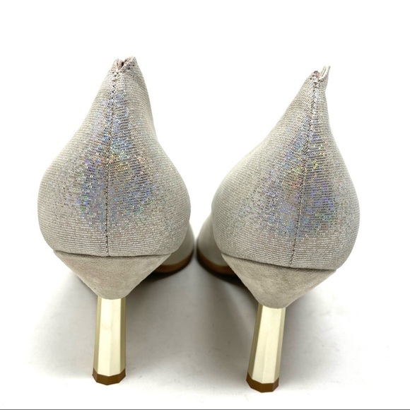 Beautifeel Reiley Disco Print Suede peep toe pumps - Picture 7 of 9